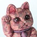 MANEKI NEKO CAMOUFLAGE (RED), Beckoning Lucky Cat, Edo Art Dolls