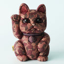 MANEKI NEKO CAMOUFLAGE (RED), Beckoning Lucky Cat, Edo Art Dolls