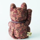 MANEKI NEKO CAMOUFLAGE (RED), Beckoning Lucky Cat, Edo Art Dolls