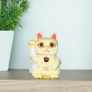 MANEKI NEKO FENG SHUI DX YELLOW (M), Beckoning Lucky Cat, Edo Art Dolls