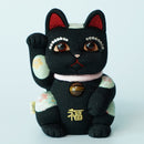 MANEKI NEKO FENG SHUI DX BLACK (M), Beckoning Lucky Cat, Edo Art Dolls