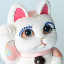 MANEKI NEKO FENG SHUI DX WHITE (M), Beckoning Lucky Cat, Edo Art Dolls
