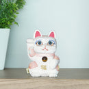 MANEKI NEKO FENG SHUI DX WHITE (M), Beckoning Lucky Cat, Edo Art Dolls