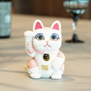 MANEKI NEKO FENG SHUI DX WHITE (M), Beckoning Lucky Cat, Edo Art Dolls