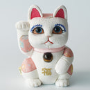 MANEKI NEKO FENG SHUI DX WHITE (M), Beckoning Lucky Cat, Edo Art Dolls