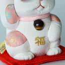 MANEKI NEKO FENG SHUI DX WHITE (M), Beckoning Lucky Cat, Edo Art Dolls