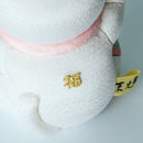 MANEKI NEKO FENG SHUI DX WHITE (M), Beckoning Lucky Cat, Edo Art Dolls