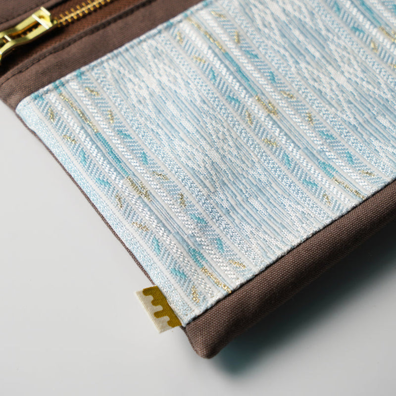 BLUE CHOCOLATE MINT, Sacoche Bag, Nishijin Textile