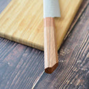 COBALT STAINLESS INTERRUPT 69 LAYER DAMASCUS PETTY KNIFE 150MM OAK OCTAGONAL PATTERN -KAKISHIBU FINISH-, Sakai Knives