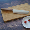 COBALT STAINLESS INTERRUPT 69 LAYER DAMASCUS NAGIRI 160MM OAK OCTAGONAL PATTERN -KAKISHIBU FINISH-, Sakai Knives