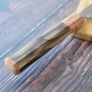 GOH UMANOSUKE YOSHIHIRO SHIRAJI STEEL WATER-GRILLED HONYAKI YANAGIHA KNIFE 300MM MIRROR SURFACE WAVE FLOATING-SENBON, Sakai Knives