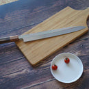 GOH UMANOSUKE YOSHIHIRO SHIRAJI STEEL WATER-GRILLED HONYAKI YANAGIHA KNIFE 300MM MIRROR SURFACE WAVE FLOATING-SENBON, Sakai Knives