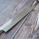 GOH UMANOSUKE YOSHIHIRO SHIRAJI STEEL WATER-GRILLED HONYAKI TIP MARU OCTOPUS KNIFE 330MM MIRROR SURFACE WAVE FLOATING, Sakai Knives