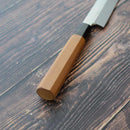 GOH UMANOSUKE YOSHIHIRO SHIRAJI STEEL WATER-GRILLED HONYAKI TIP MARU OCTOPUS KNIFE 330MM MIRROR SURFACE WAVE FLOATING 1ST PLACE OCTAGONAL PATTERN, Sakai Knives