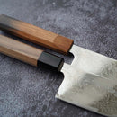 MOV SUMINAGASHI SANTOKU KNIFE 165MM OAK HANDLE -KAKISHIBU-, Sakai Knives