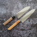 MOV SUMINAGASHI SANTOKU KNIFE 165MM WALNUT HANDLE, Sakai Knives