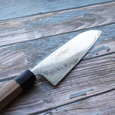 MOV SUMINAGASHI SANTOKU KNIFE 165MM WALNUT HANDLE, Sakai Knives