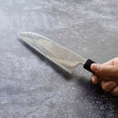 MOV SUMINAGASHI SANTOKU KNIFE 165MM WALNUT HANDLE, Sakai Knives