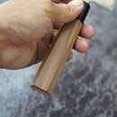 MOV SUMINAGASHI SANTOKU KNIFE 165MM WALNUT HANDLE, Sakai Knives
