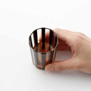 KUROCO STRIPED SHOT GLASS, Edo Kiriko Glass