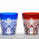 六角龍目 オールドペア【江戸切子】