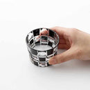 KUROCO TAMA CHECKERED GUINOMI, Edo Kiriko Glass