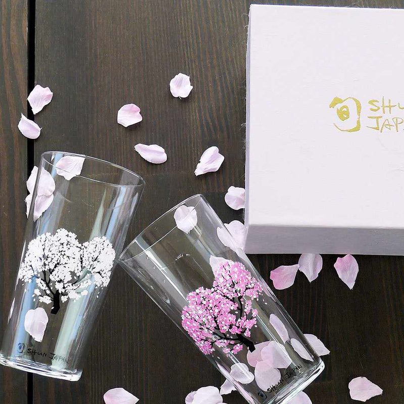 SAKURA MAGIC (2 PIECES), Tumbler Glass, Mino Ware