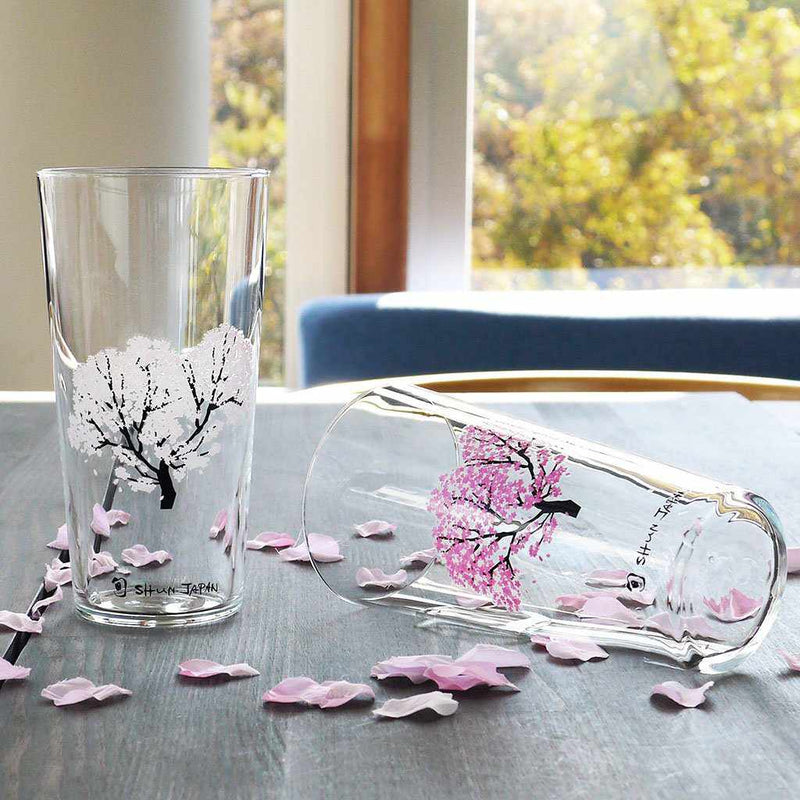 SAKURA MAGIC (2 PIECES), Tumbler Glass, Mino Ware