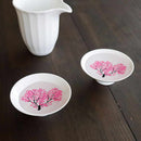 SAKURA MAGIC (2 PIECES), Sake Cup, Mino Ware