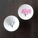 SAKURA MAGIC (2 PIECES), Sake Cup, Mino Ware