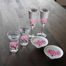 SAKURA MAGIC (2 PIECES), Sake Cup, Mino Ware