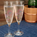 丸モ高木 冷感 花火 シャンパングラス ペアセット【美濃焼】