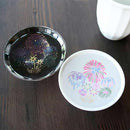 HANABI (FIREWORKS) MAGIC (2 PIECES), Sake Cup, Mino Ware