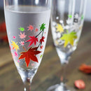 AUTUMN LEAVES MAGIC (2 PIECES), Champagne Glass, Mino Ware