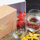 丸モ高木 冷感 紅葉 フリーグラス ペアセット【美濃焼】