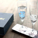 SNOWFLAKE MAGIC (2 PIECES), Champagne Glass, Mino Ware