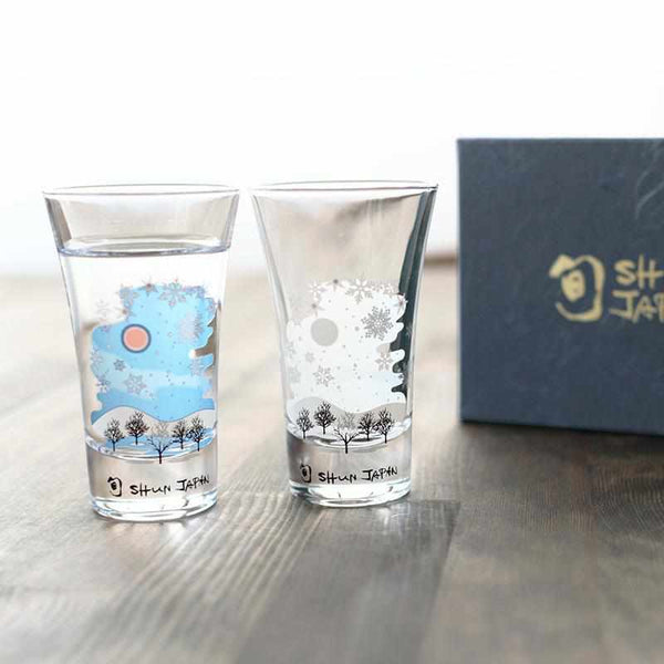 SNOWFLAKE MAGIC (2 PIECES), Glass, Mino Ware