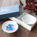 SNOWFLAKE MAGIC (2 PIECES), Sake Cup, Mino Ware