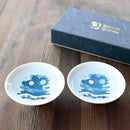 SNOWFLAKE MAGIC (2 PIECES), Sake Cup, Mino Ware
