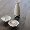 SAKURA & AUTUMN LEAVES MAGIC (WHITE, 2 PIECES), Sake Cup, Mino Ware