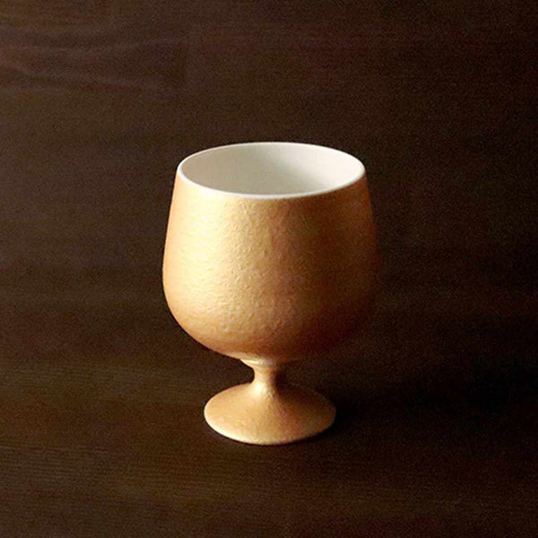GOLD WINE PORCELAIN GLASS (SHORT), Cup, Mino Ware