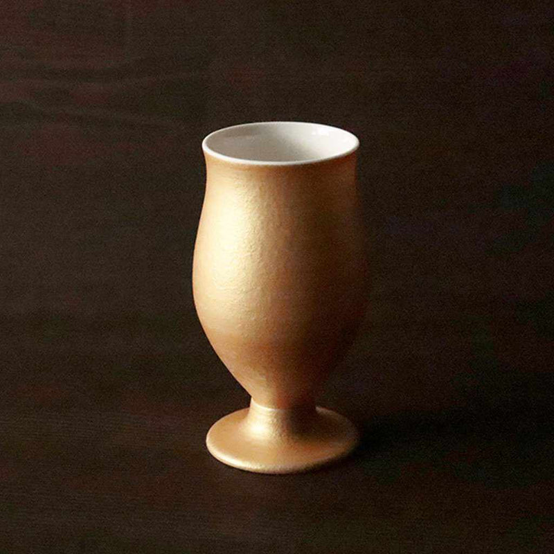 GOLD BEER PORCELAIN GLASS, Cup, Mino Ware