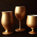 GOLD WINE PORCELAIN GLASS (SLIM), Cup, Mino Ware