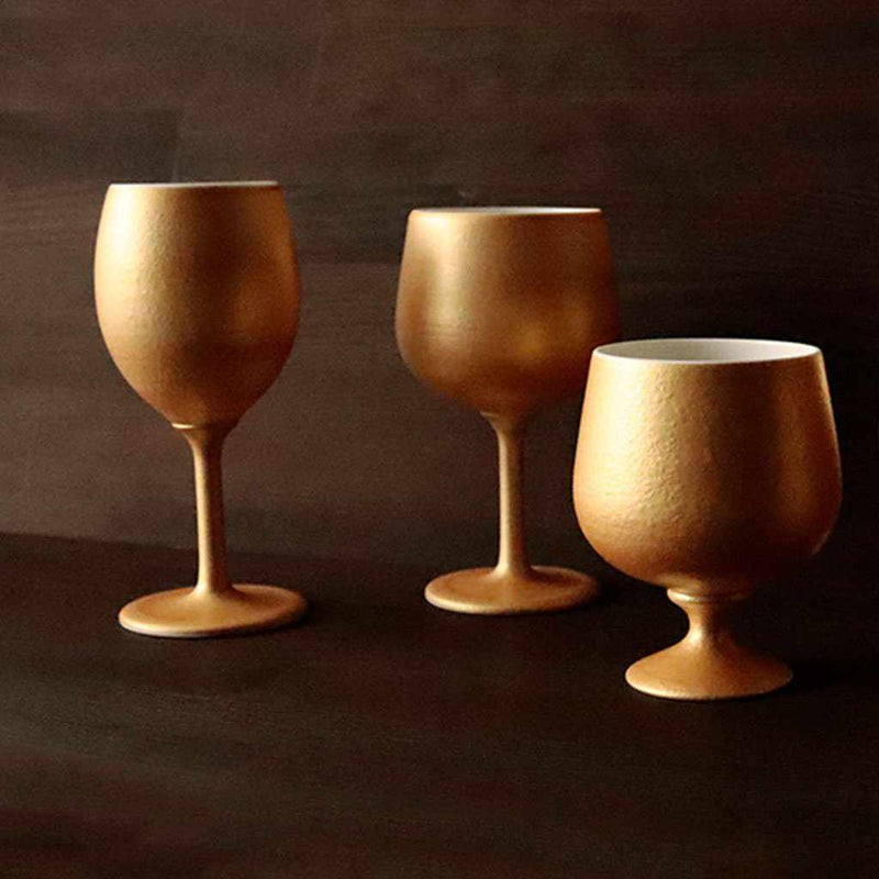 GOLD WINE PORCELAIN GLASS (SLIM), Cup, Mino Ware