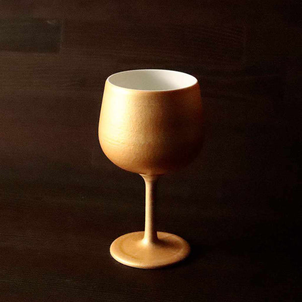 GOLD WINE PORCELAIN GLASS, Cup, Mino Ware