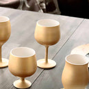 GOLD WINE PORCELAIN GLASS, Cup, Mino Ware