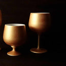 GOLD WINE PORCELAIN GLASS, Cup, Mino Ware