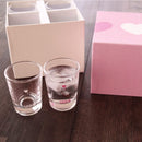 COLOR & DESIGN CHANGE HEART (4 PIECES), Shot Glass, Mino Ware