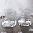 丸モ高木 冷感桜舞富士山 宝永グラス クリア（1個）【美濃焼】