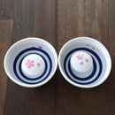 CHERRY BLOSSOMS & MT FUJI (1 PIECE) SOUNDING SAKAZUKI, Sake Cup, Mino Ware